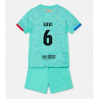 Barcelona Paez Gavi #6 Rezervni Dres za djecu 2023-24 Kratak Rukav (+ Kratke hlače)
